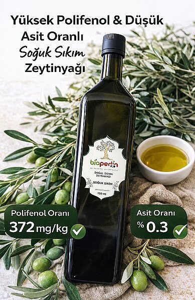 Biopedia Soğuk Sıkım Zeytinyağı 750 ml - 1
